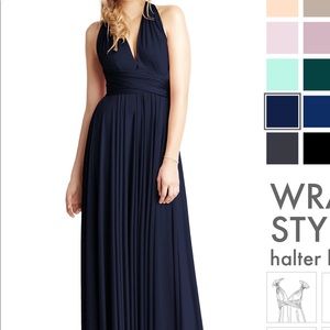 Two birds bridesmaid dress - Sapphire